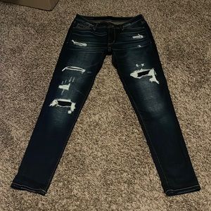 Like New Buckle Black Dark Wash Skinny Jeans